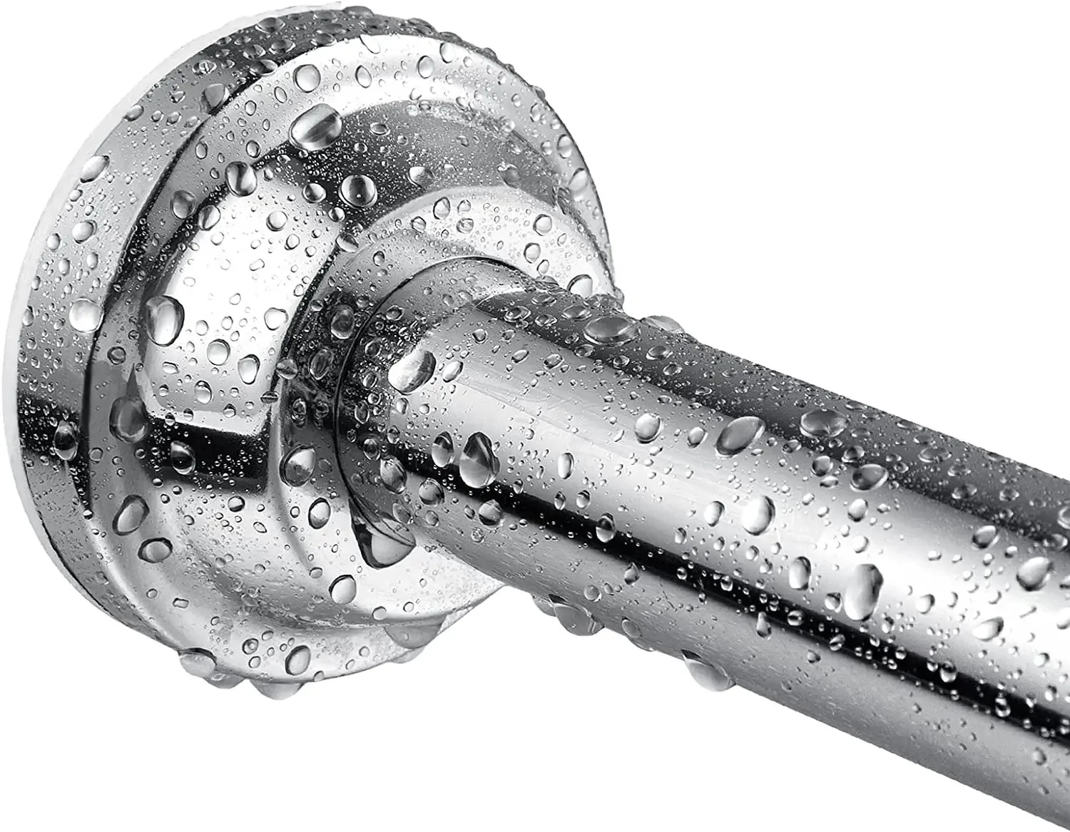 Bathroom shower curtain pole rod