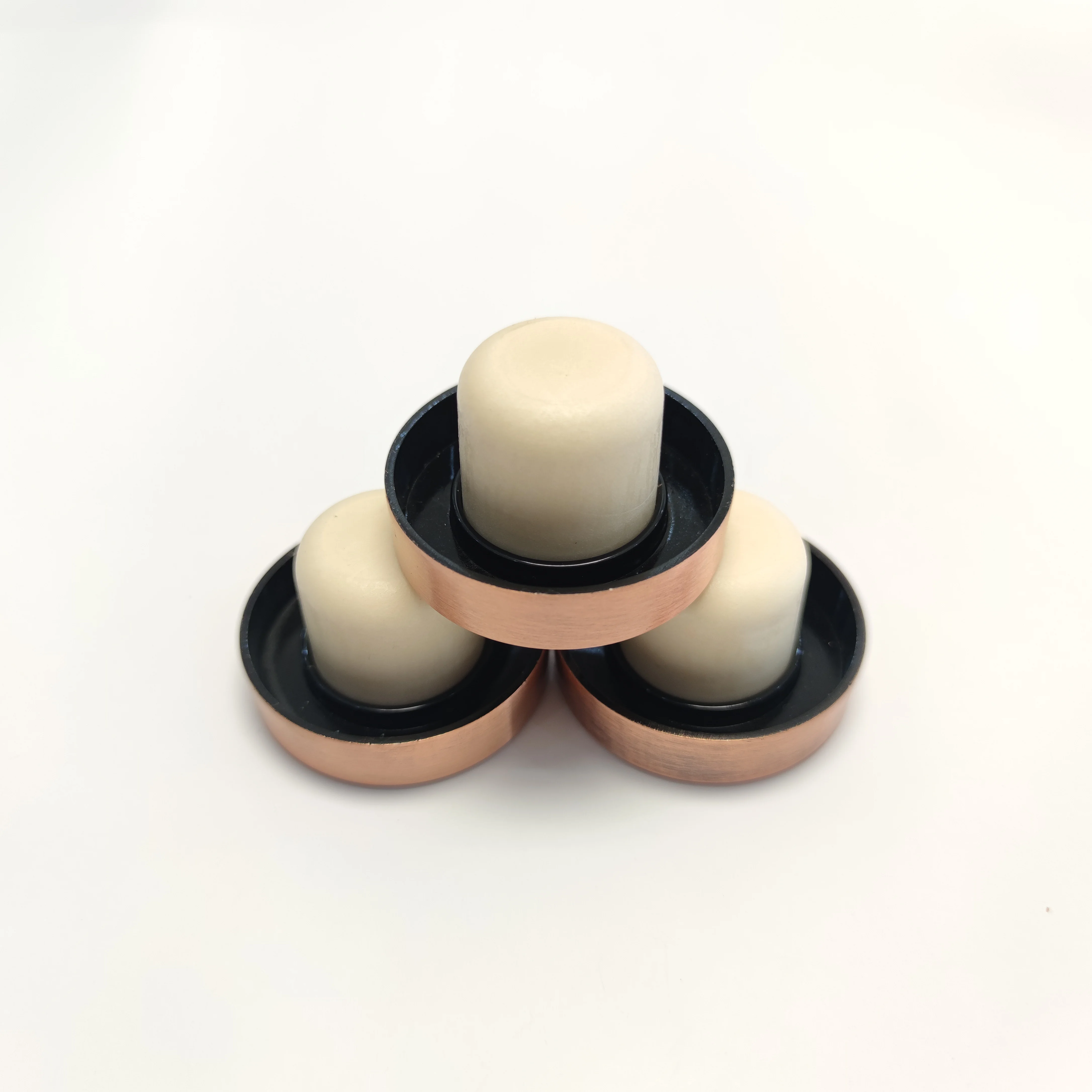 wooden top cap synthetic cork stopper customized logo bar top wooden top cap synthetic cork stopper