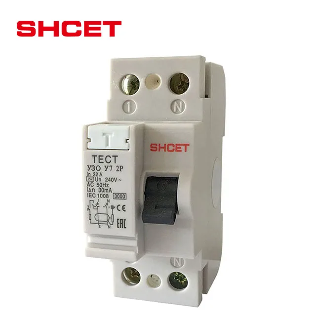Top rccb type b rcd F362 F364 2p 4p 20a 40a 63a rccb mcb mccb residual current circuit breaker auto reset from SHCET