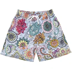 2023 Custom pattern men luxury breathable double lined silky mid thigh sports gym heavy weight mesh shorts with zipper pockets