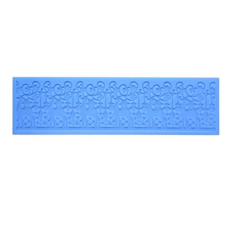 High Quality Deer Shape Mate Silicone Lace Mat Mold For Cake Decoration