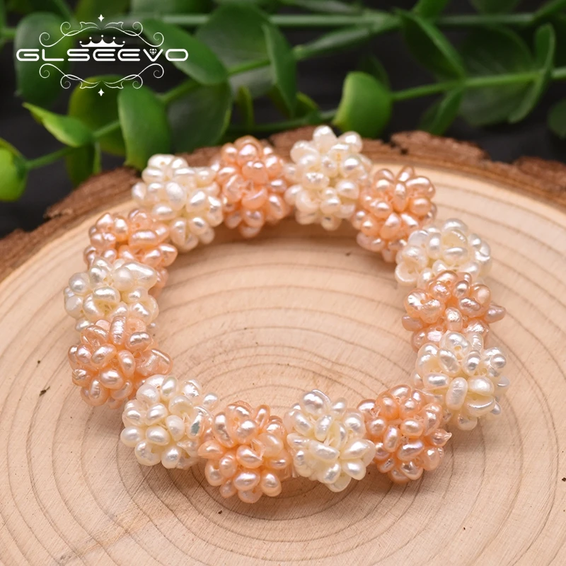 Natural Pearl Flower Shape Personalized Bracelet For Women Party Designer Charms Handmade Fine Luxury Jewellery