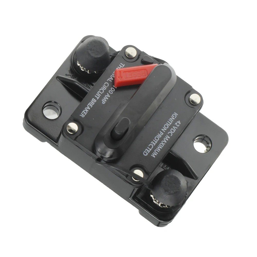 30A 40A 50A 60A 70A 80A 100A 120A 150A 200A 250A 300A AMP Circuit Breaker Fuse Reset 12-48V DC Car Boat Auto Waterproof