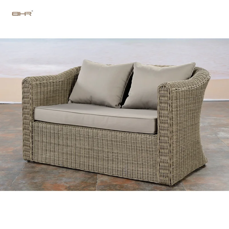 Garden courtyard living room yard 4in1 5.0 round wicker high end rattan furniture