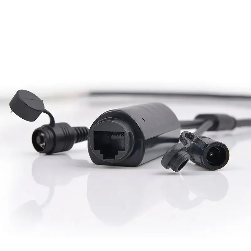 Sdapo FS5712FW-B Black 10M/100M 12V 1A Waterproof CCTV PTZ Camera Cable PoE IP with Reset Function