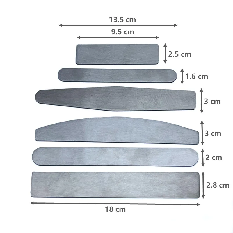 Wholesale high quality double sides metal can replace nail file for salon