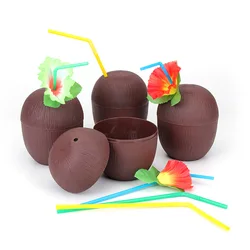 500ML Cocktail Coffee Drink Plastic Shell Coconut Cups