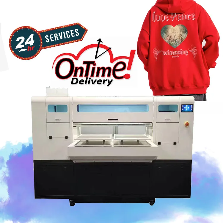 Wholesale Double Pallets Oem Four i3200 4 Heads I3200 Printhead Flatbed Hybrid Phone Cases Fabric Dual Station Dtg Printer Kit