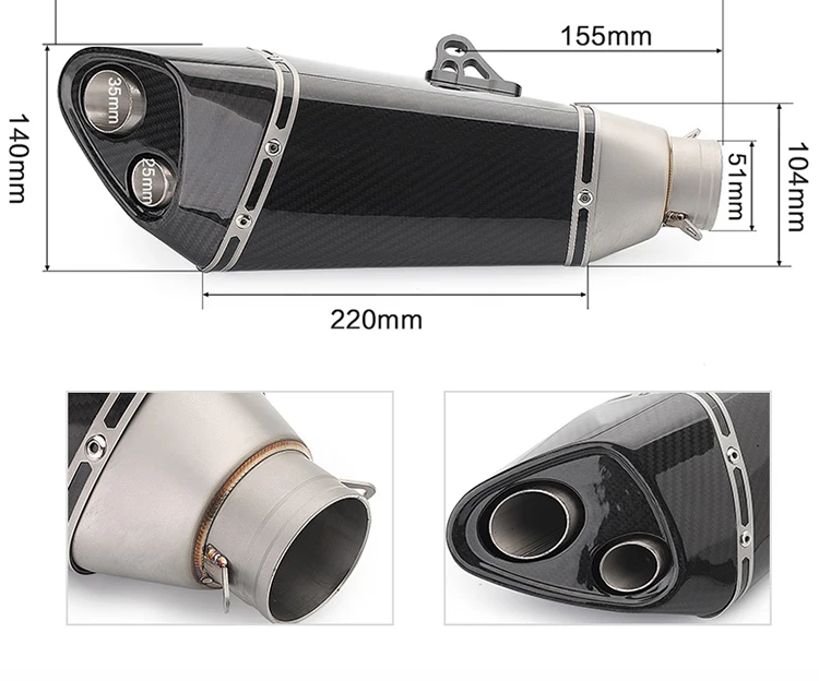 performance yz 125 gy6 50cc motorcycle exhaust