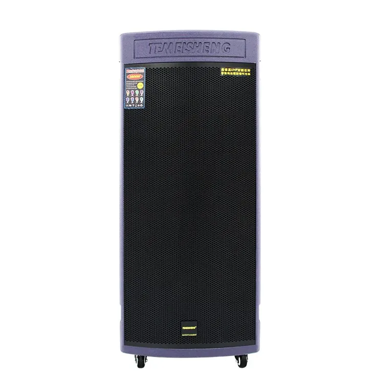 Gd215-08 Temeisheng двойной 15 дюймов беспроводной большая тележка портативный Power Bank караоке профессиональный DJ Party акустическая система с BT