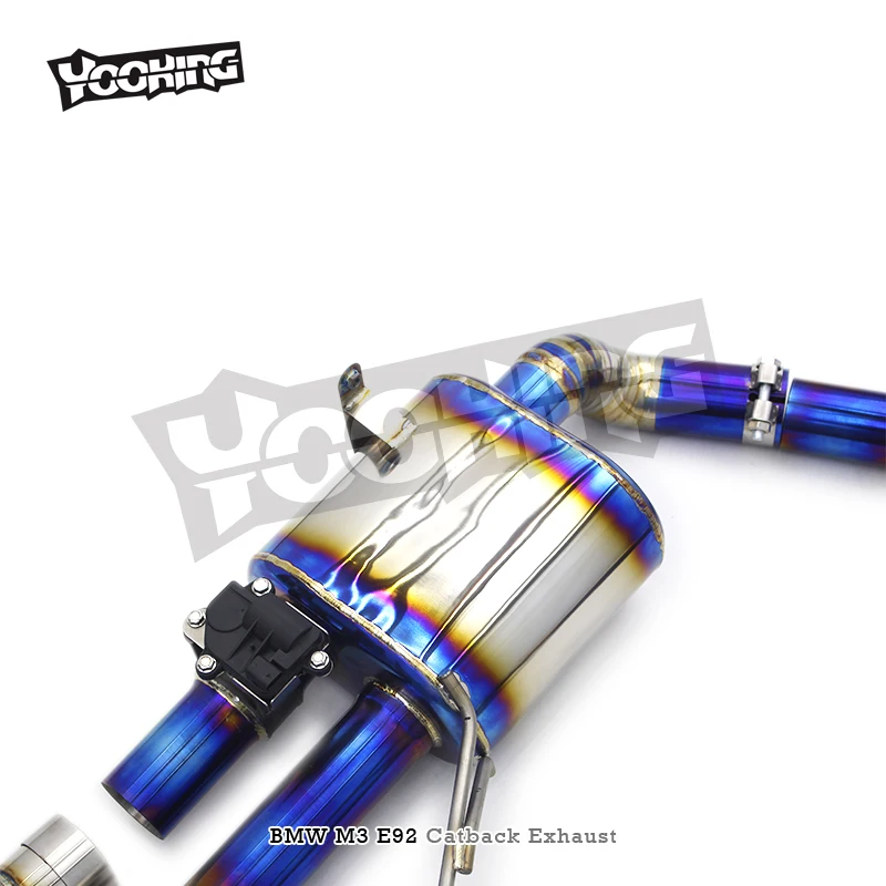 Выхлопная труба Catback для BMW M3 E90/E92/E93 V8 4.0L 2008-2013 тюнинг с клапаном выхлопа X средняя четыре резонатора глушителя выхлопная система