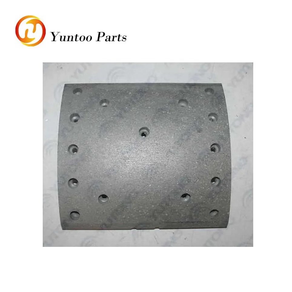 Chinese bus spare parts brake friction plate wheel lining