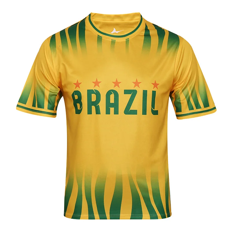 2024 America Cup Jersey European Cup Football Jersey Fans T-shirt Brazil Argentina Germany France Short Sleeve Summer Adult