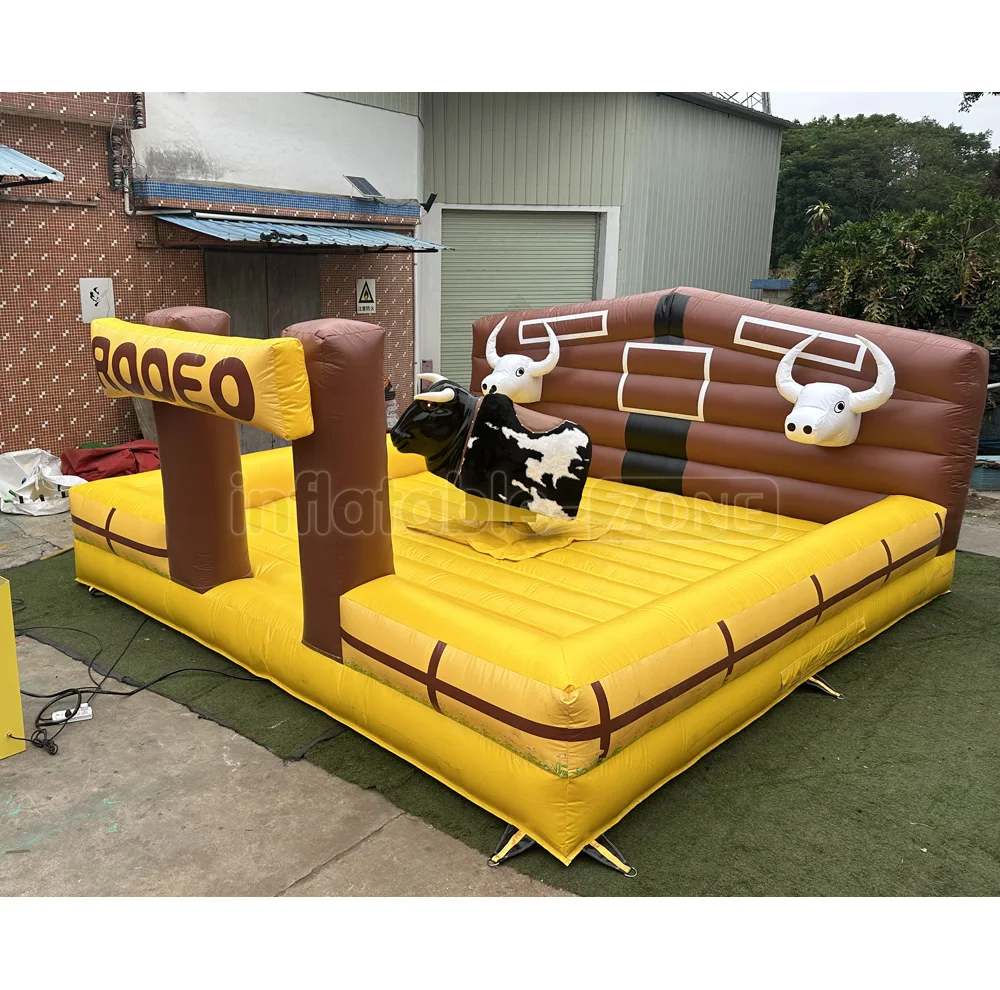 Factory Price Inflatable Mechanical Games Rodeo Bull Riding Machine for Party Commercial Crazy Bull Ride for Sale
