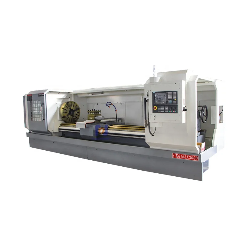CK6163 one piece casting 1500 2000 3000 length Metal turning CNC Lathe Machine for hobby and school education