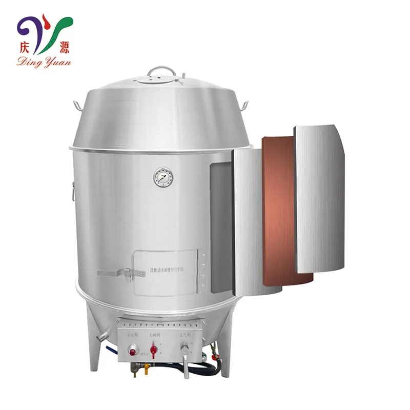 Outdoor Camping Oven Stainless Steel Hanging Rotating bbq Grill Gas Burner Charcoal Duck Oven