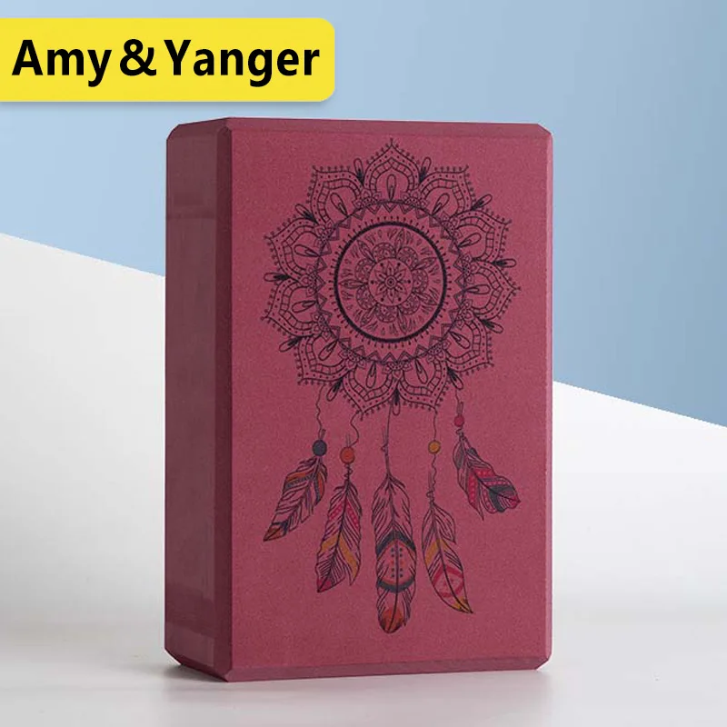 
EVA foam yoga block custom printed foam yoga block eco recycled non toxic 