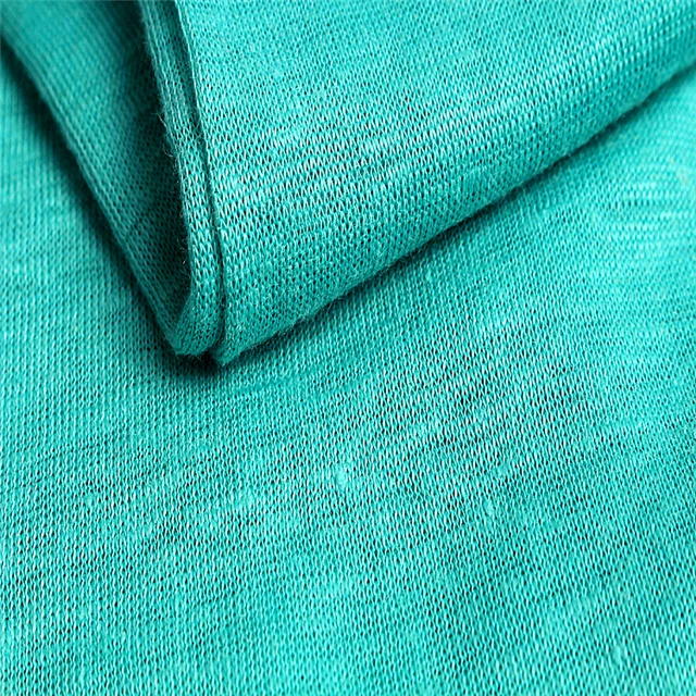 
2019 Wholesale 100% ikat linen knitted fabric for expor/Polo shirt/home textile/garment/soft beautiful cheap 