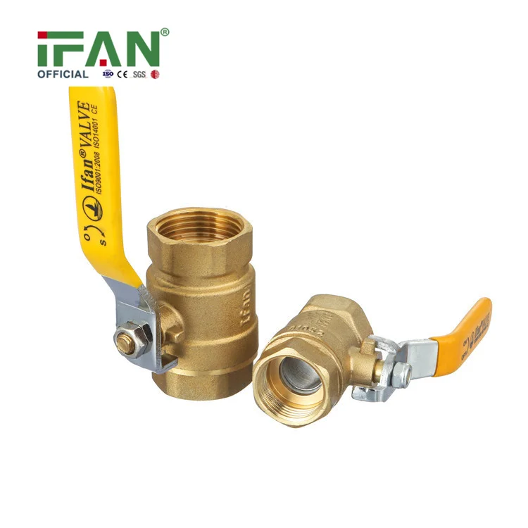 IFAN Control Water Gas Brass Body Ball Valve High Pressure Female Male Thread Ball Valve Brass