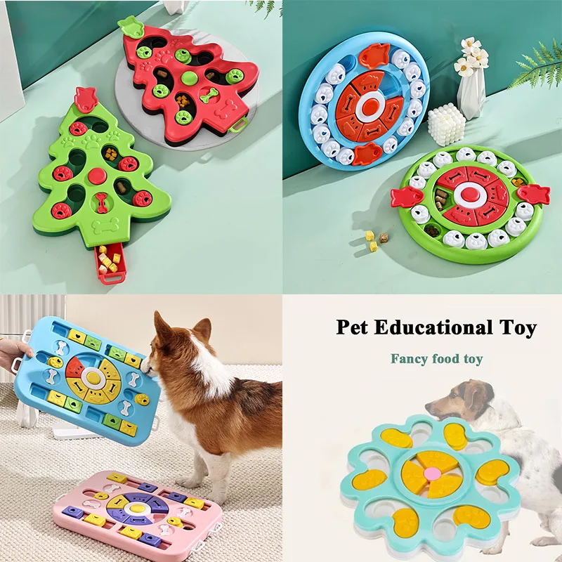 Pet IQ Intelligent Toy Smart Dog Puzzle Toys for Beginner Puppy Training Treat Dispenser Interactive Dog Toys