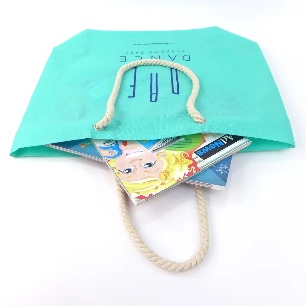 Plastic shopping bag rope pvc handle non-woven bag