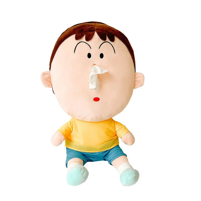 Hot Selling New Product Crayon Shin-chan Series Dummy Paper Box Dumb Drawer Plush Toys Wholesale Doll Tissue Box