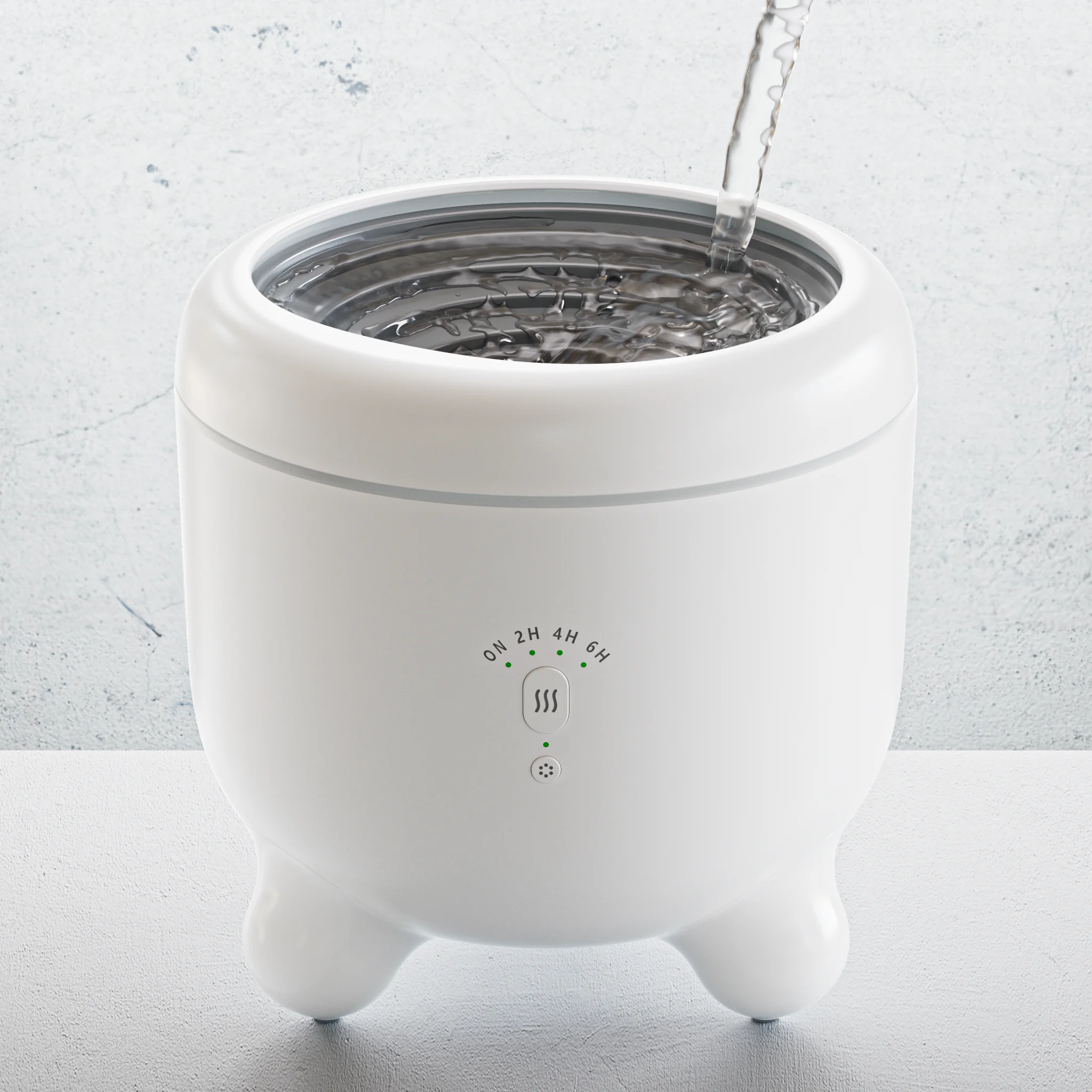 Metal 1L Aroma Diffuser with Seven-Color Cycling Light Fine Misting Humidifier  Essential Oil Air Humidifier