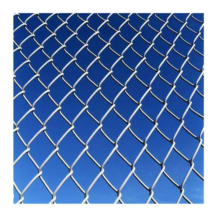 PVC coated 50*50mm  wire mesh fencing chain link fence green and galvanized chain link fence