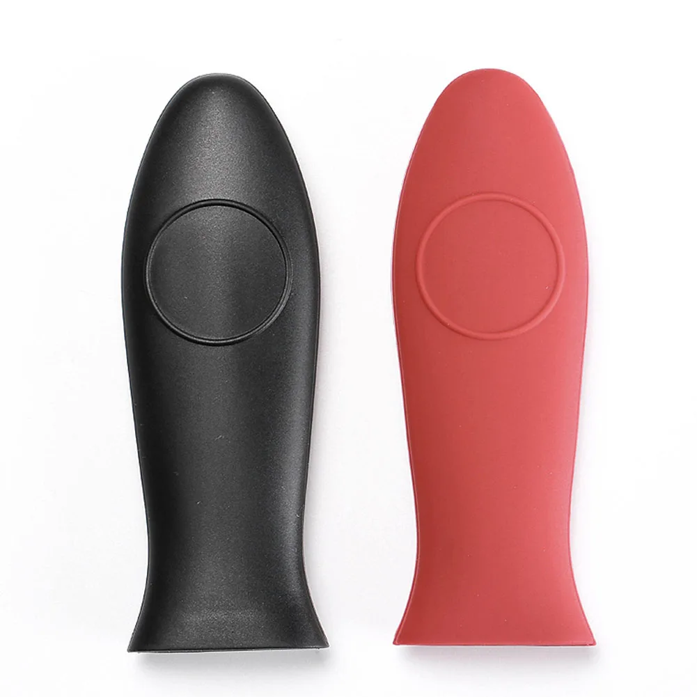 Нескользящие силиконовые детали для кухонной посуды Potholder чугунная сковорода с захватом рукава силиконовая ручка для сковородок