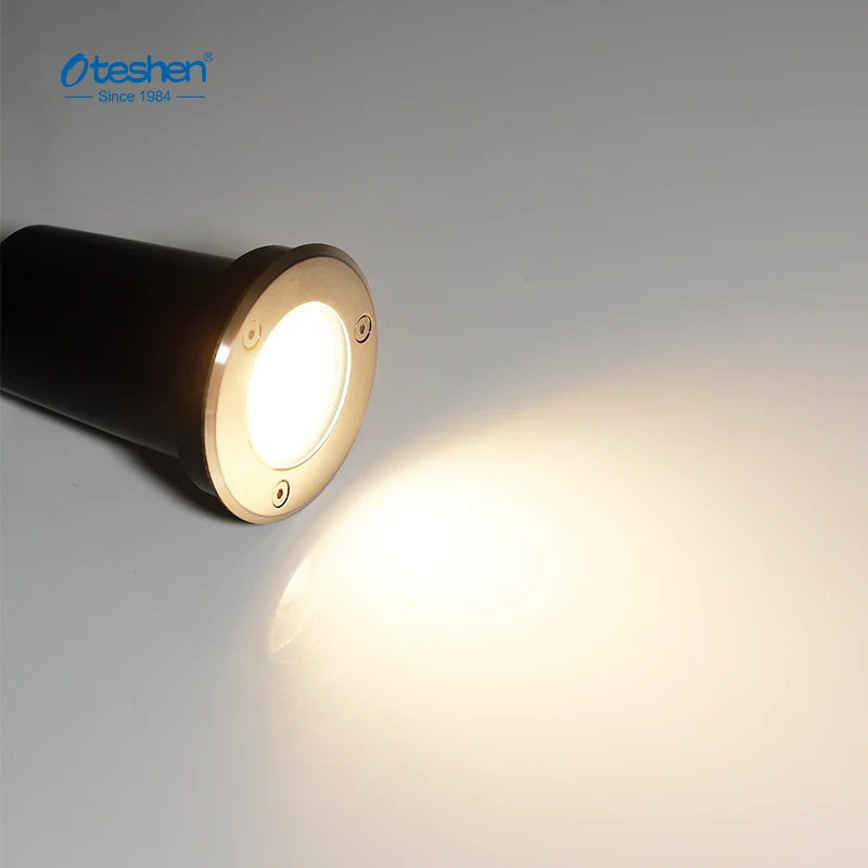 IP67 Outdoor Waterproof Recessed Floor Round Led Deck Garden Inground Buried Underground Light Step Wall Light