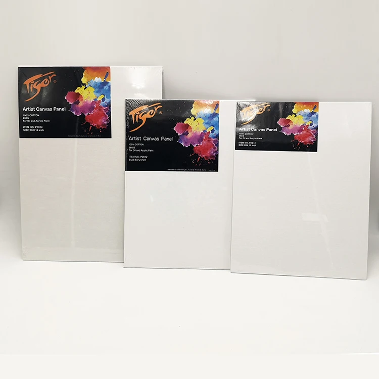 Blank White Canvas Panel Board Artist Stretched Canvas For Oil Acrylic Painting Stretched Acrylic Painting Canvas Panel Board