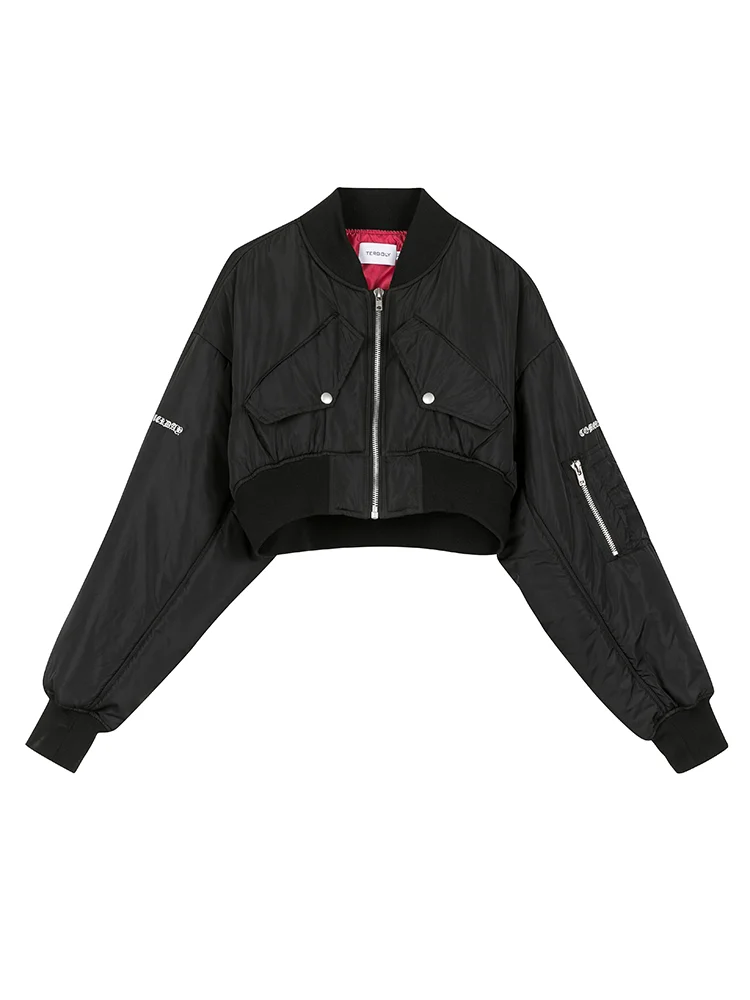 Модные черные женские куртки и пальто, куртки-пуховики на заказ для женщин