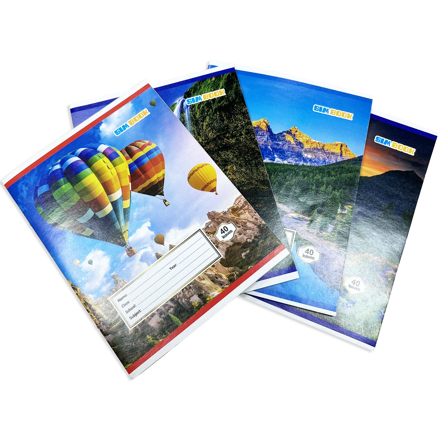 Cheap School Supplies Custom Print 288 Pages Hardcover Notebook A5 Exercise Book