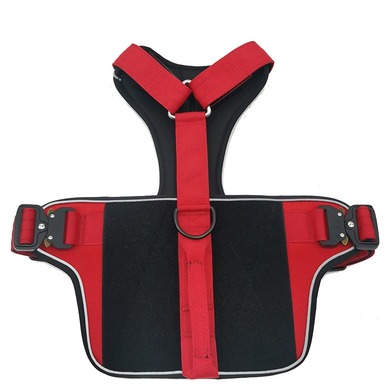 Dog Training Walking Comfortable Reflective Neoprene Pad Adjustable Heavy Duty 1.5 Inch Nylon Dog Harness