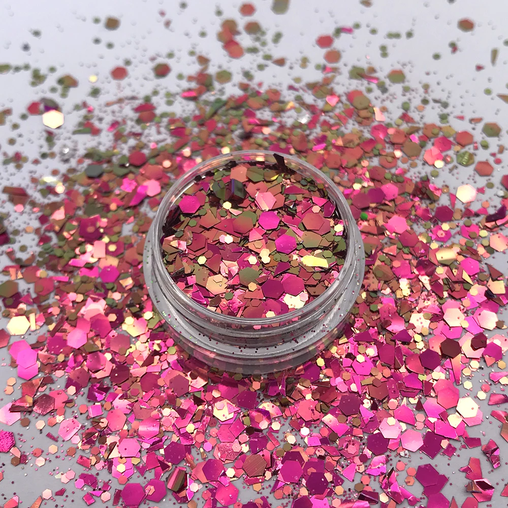Customized new designs Color shift glitter cosmetic wholesale glitter for Makeup Nail Tumbler