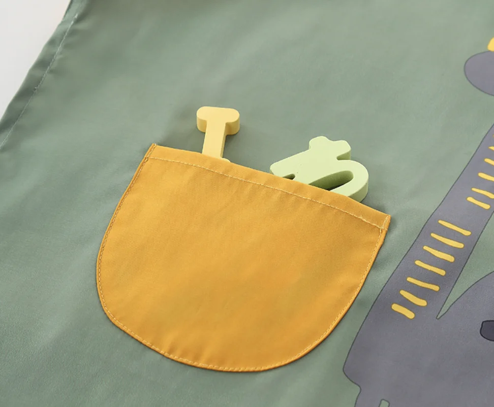 Custom Kitchen Cooking Baking Painting Boys Girls Waterproof Adjustable Straps 2 Pockets Multicolor Kids Chef Hat and Apron