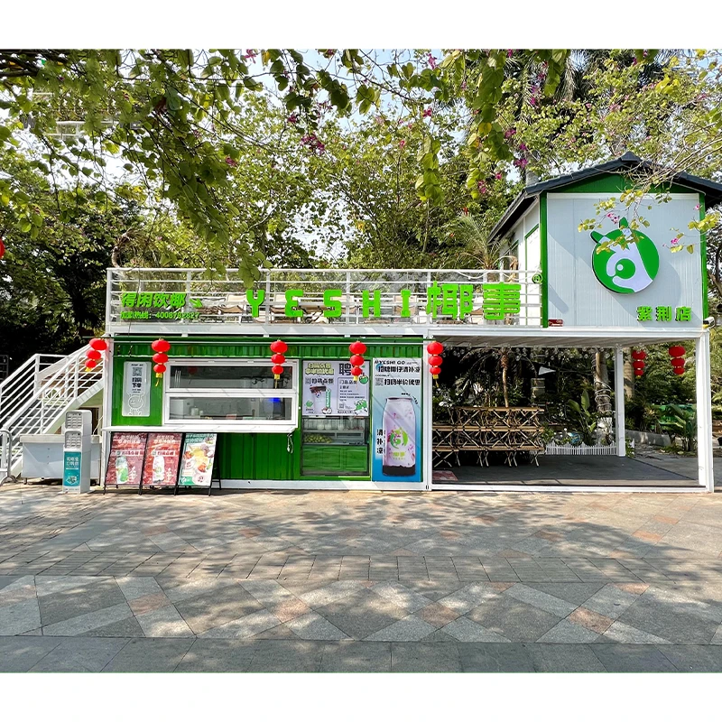 Заводские оптовые цены 20 футов модульный Pop Up Bar Кофейня гофрированный транспортировочный контейнер дом низкая цена
