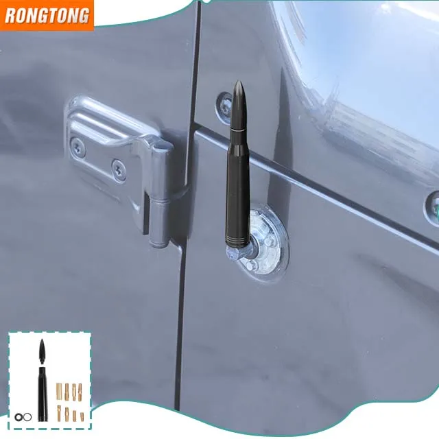 Universal Car Accessories Replacement Aluminum Alloy Decoration Short Antenna for Jeep Wrangler JK 2007-2017