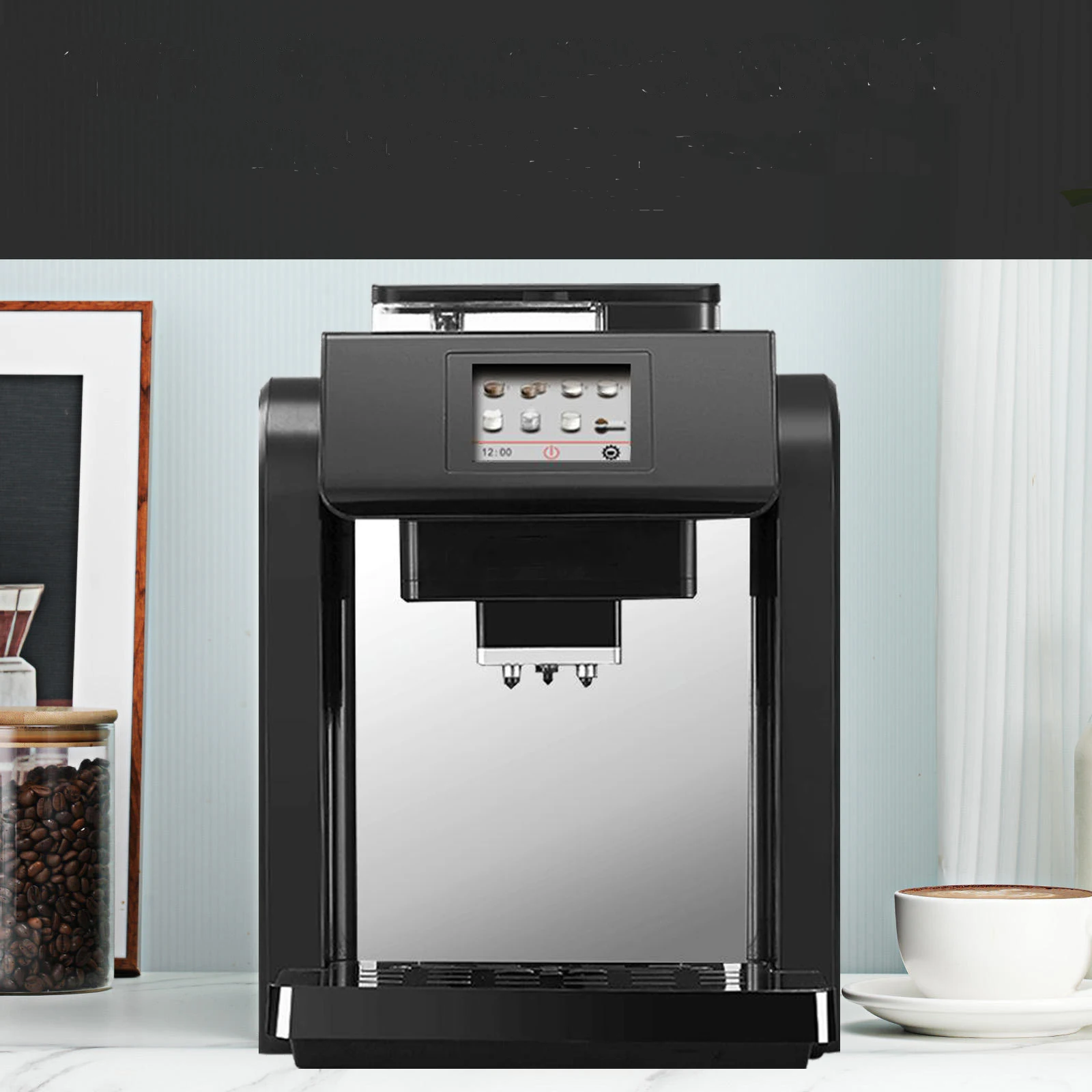 19Bar Bean To Cup Fully Automatic One-touch Cappuccino Espresso Latte Coffee For Office Home Use