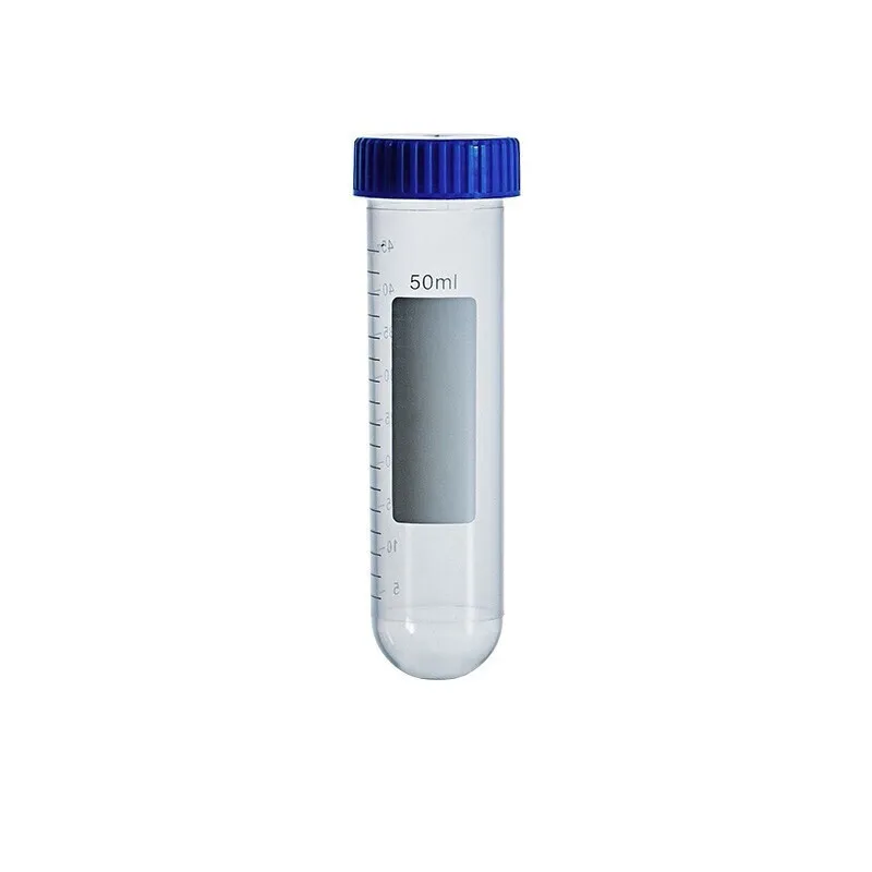 Cotaus Disposable Sterile Plastic test tube Graduated 50ml Round Centrifuge Tubes with lid for lab chemistry test