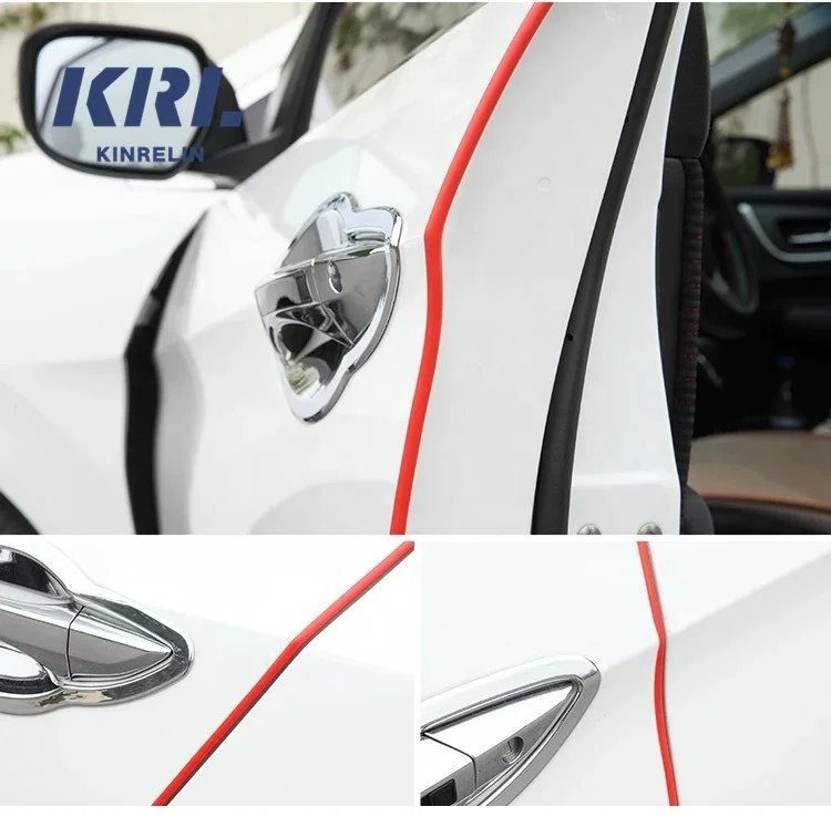 U Shape Car Door Edge Guard Molding Trim Rubber Edge Strip Seal Protector Black