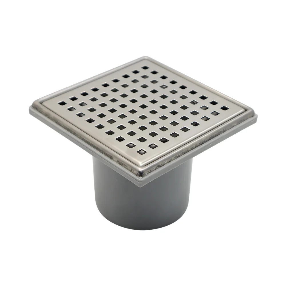 GUIDA 711111 71111102 SS Cover High flow Square Outdoor Plastic Floor Waste Shower Drain