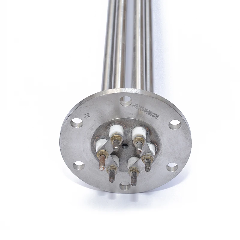 1.5kw/2kw/3kw 3U electric heating tube 304 stainless steel flange straight tube sauna furnace immersion heating element