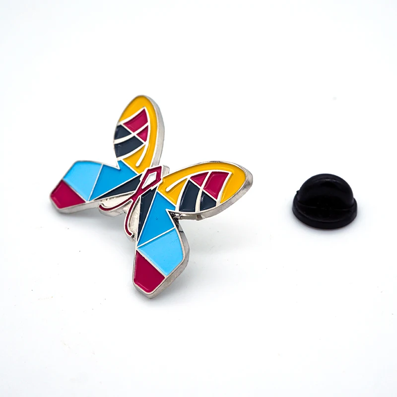 Butterfly Clutch Pin Wholesale Cheap Brass Badge Copper Clip Pin Back Metal Art & Collectible Plated Lapel Pins