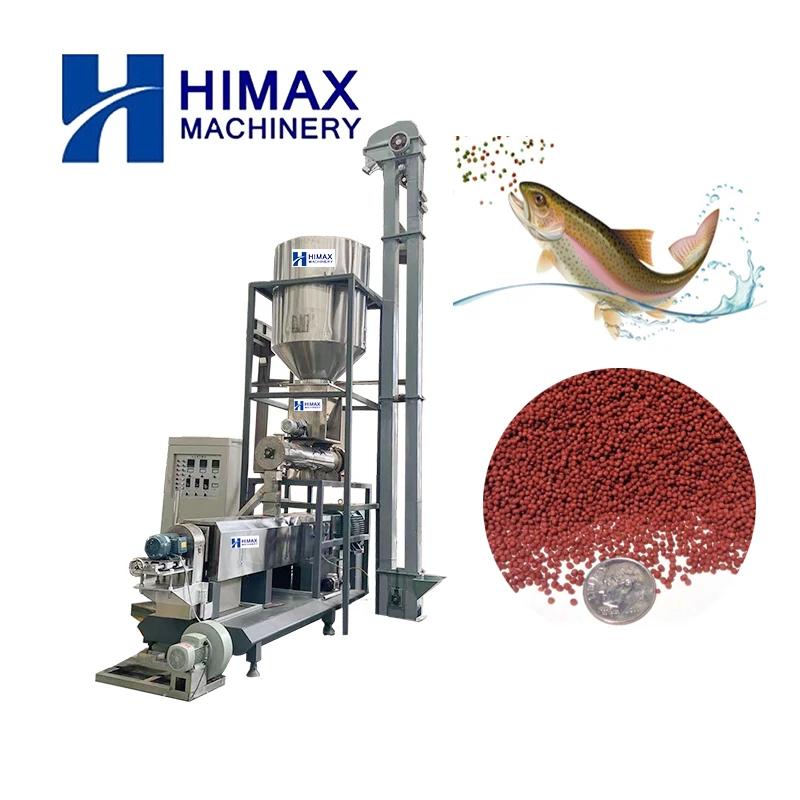 Efficient fish feed Twin screw extruder fish food making machine fish feed equipment