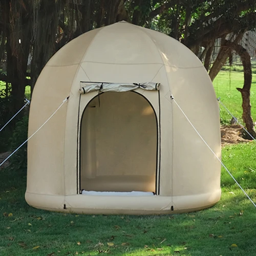 XIASHENG Waterproof round Inflatable Air Tent Automatic Outdoor Camping with Oxford Cloth Fabric