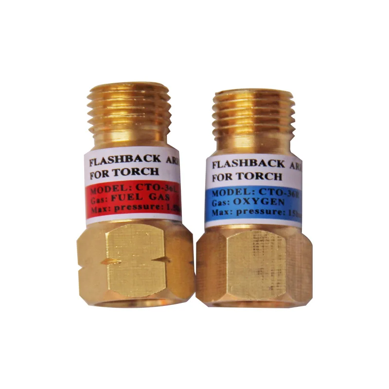 2023 year full brass long life FA-010 hydrogen flashback arrstor for oxygen and acetyelne use for welding cutting torch