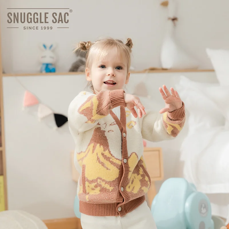 
Snuggle Sac Air Feel Children V neck Kids Knitted Cardigan Sweater Cardigan kids 