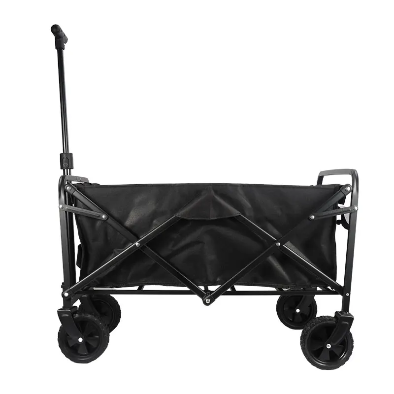 Outdoor Camping Beach 4 Wheels Collapsible Folding Cart Folding Wagon Cart