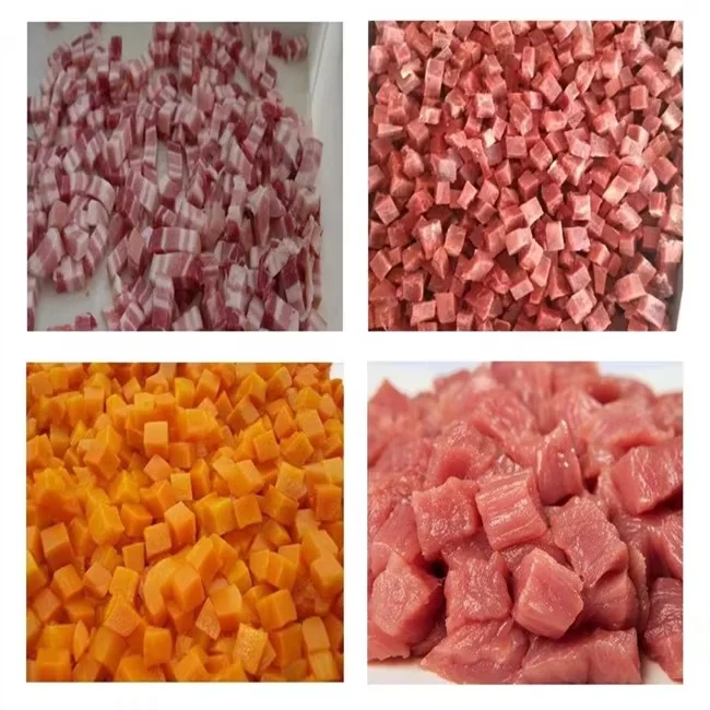 Frozen Meat cutter machinery automatic Industrial high quality Chicken Goat Meat Cutting meat cut cube machine for sale